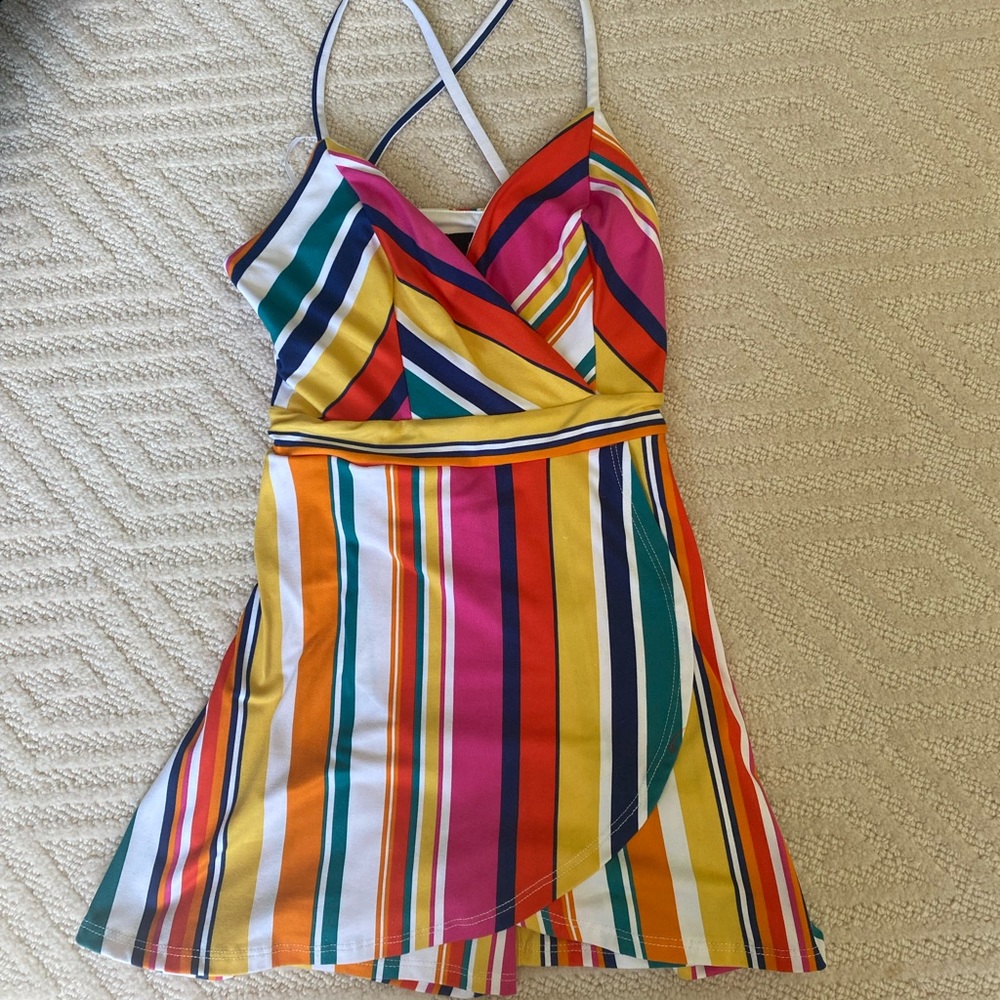 Colorful romper. Never been worn. New with tags